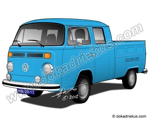 VW T2 dubbelcabine pick-up