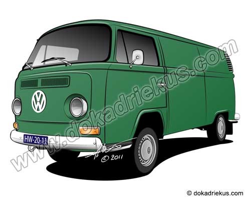 VW T2 gesloten bestelbus