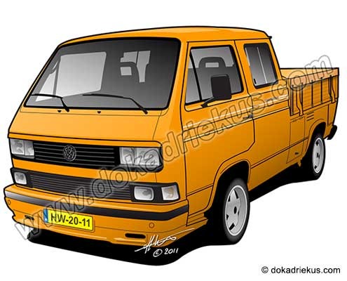 VW T3 dubbelcabine pick-up