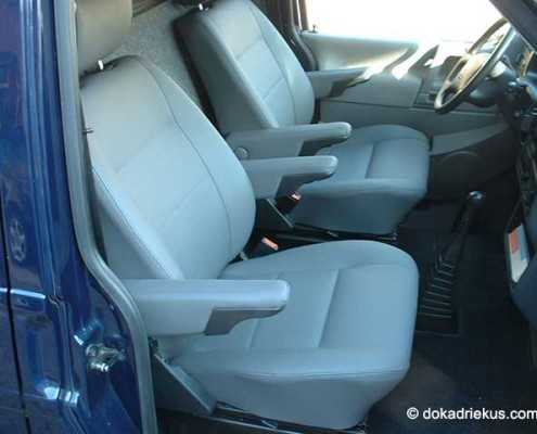 VW T4 stoelen met leder bekleed