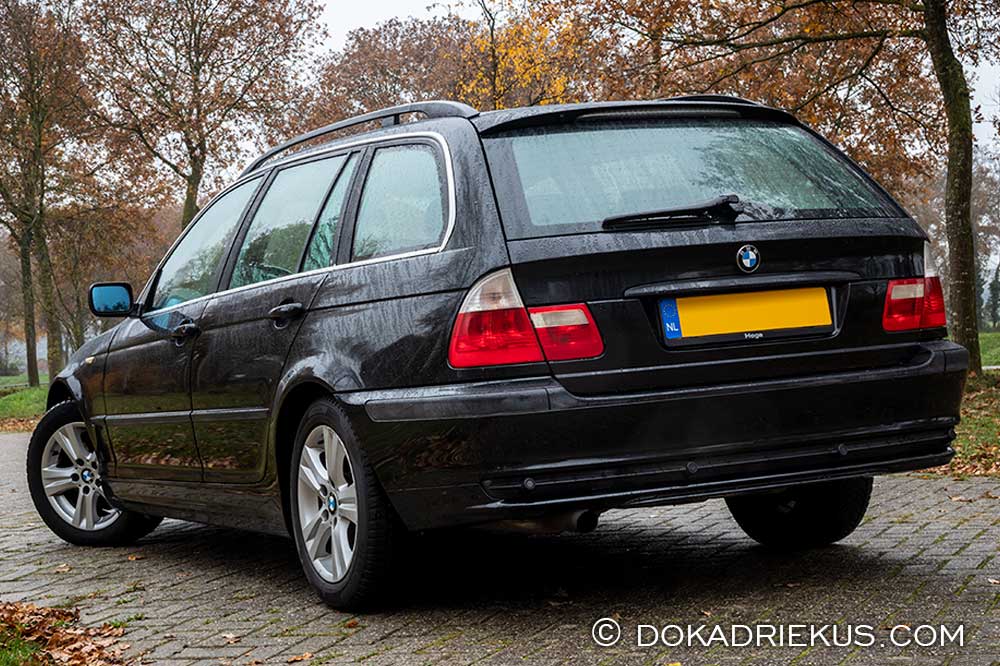 BMW E46 Touring achterzijde Achteraanzicht BMW E46 Touring
